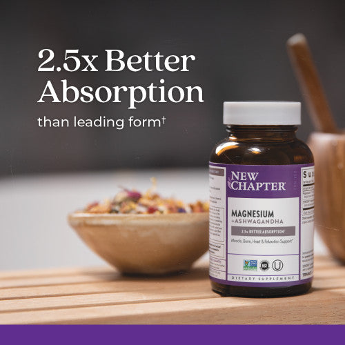 2.5X better absorption than leading form of magnesium