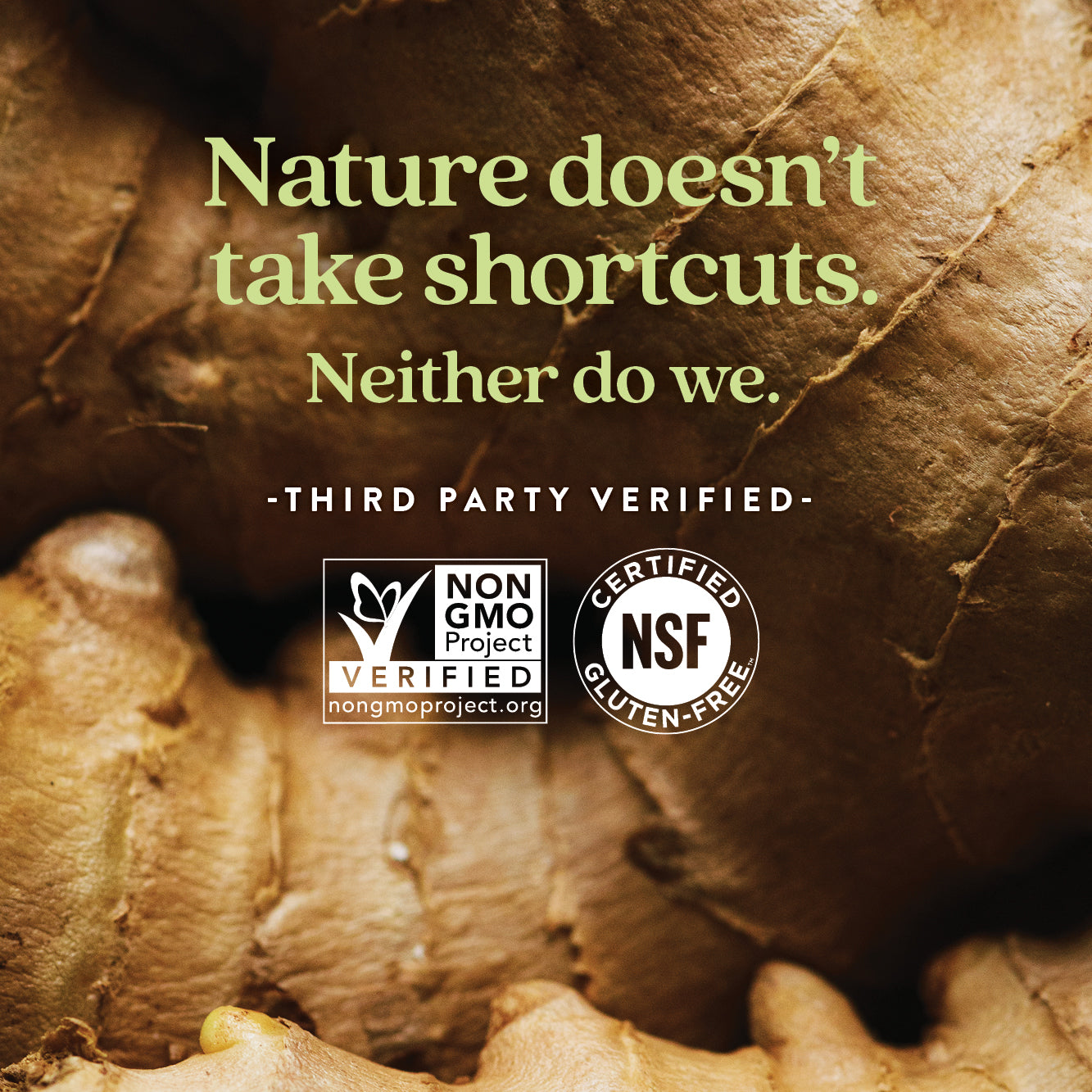 Nature doesn't take shortcuts, neither do we