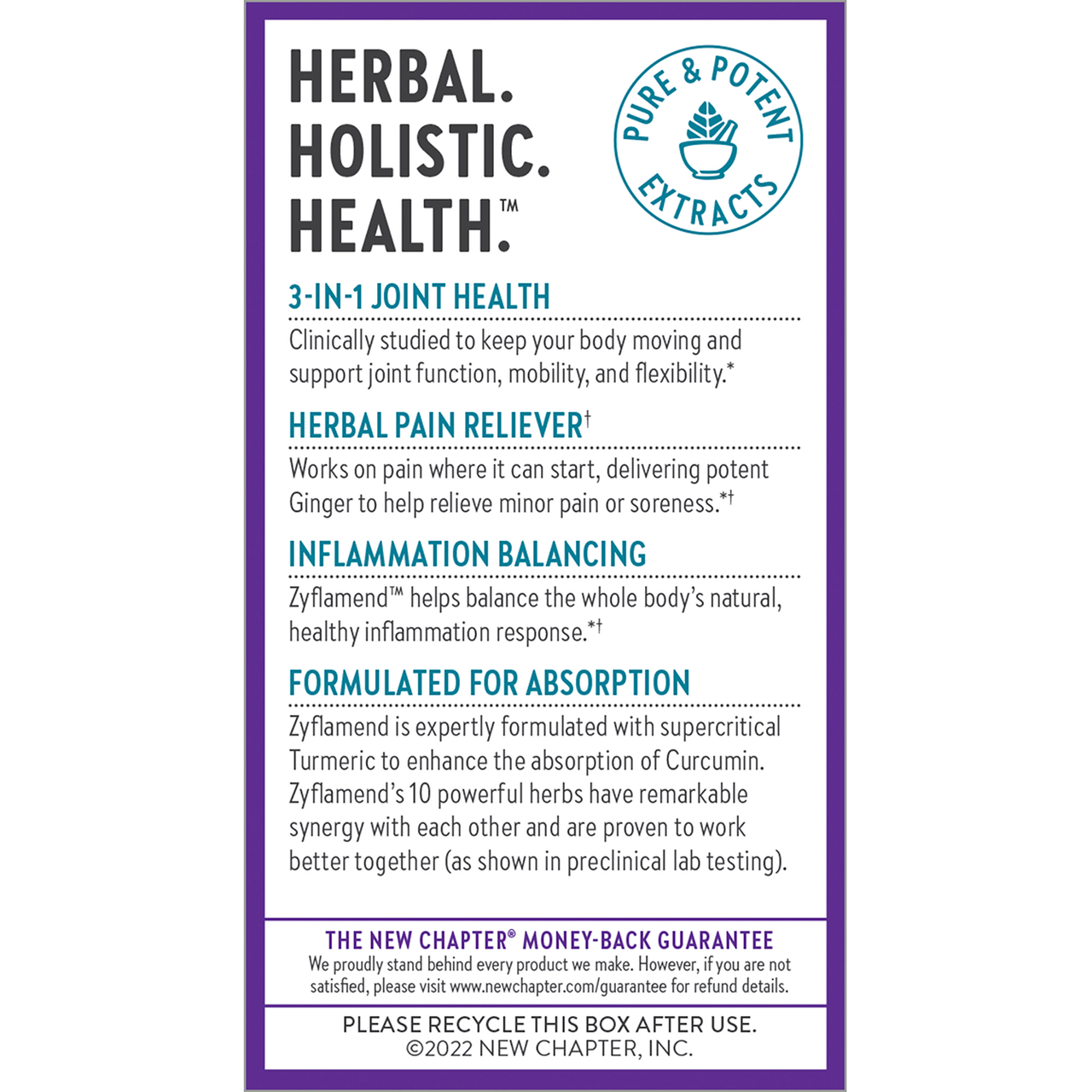Zyflamend™: Herbal Pain Relief† & Inflammation Support†
